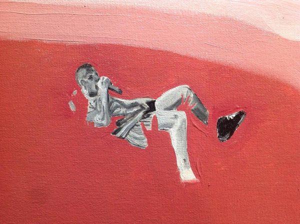 Adam Yauch flotando sobre un publico invisible 02