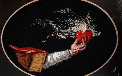 Sagrado Corazón en llamas